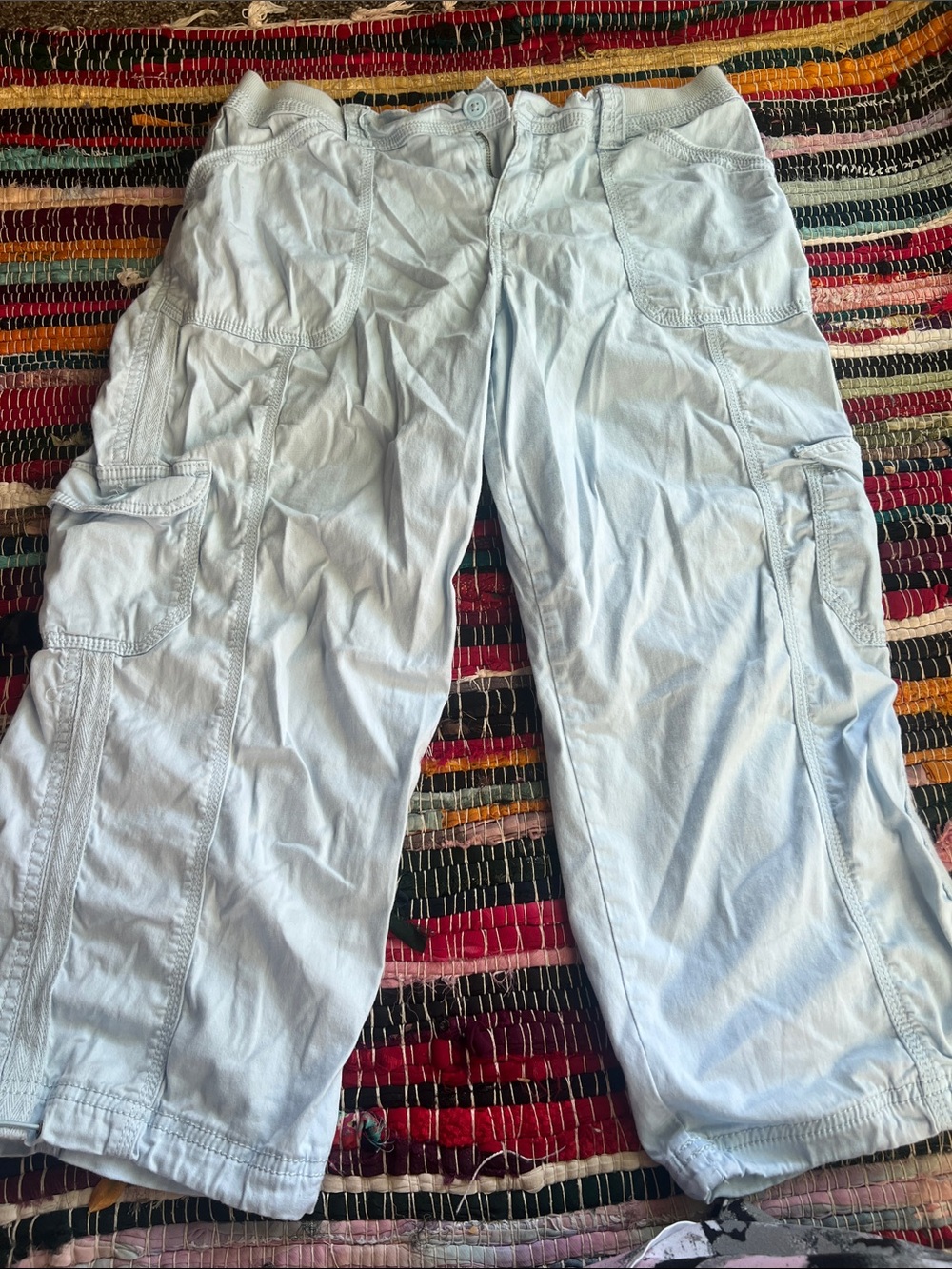 Style & Co. Light Blue Women's Capris Cargo Pants